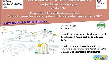 WEb séminaire «<small class="fine d-inline"> </small>Villes et Territoires durables<small class="fine d-inline"> </small>»