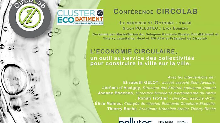 Conférence : L'économie circulaire, un outil au service des collectivités pour construire la ville sur la ville