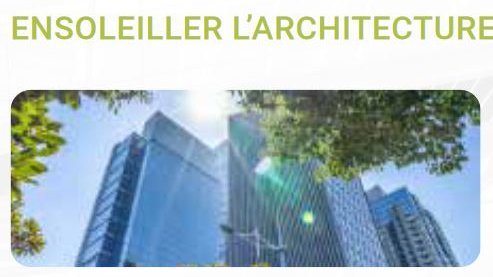 Formation Ensoleiller l'architecture «<small class="fine d-inline"> </small>Le solaire, une nouvelle matière du projet architectural<small class="fine d-inline"> </small>»