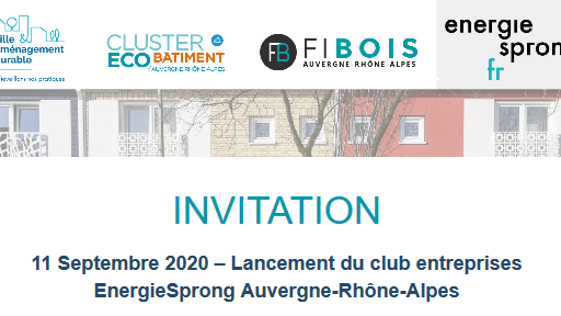 11 Septembre 2020 – Lancement du club EnergieSprong Auvergne-Rhône-Alpes