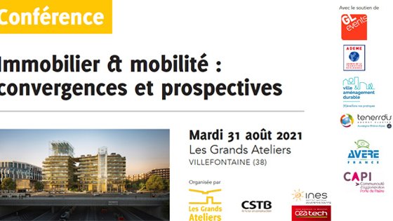 Conférence Immobilier & mobilité : convergences et prospectives - 31 août 2021 - VILLEFONTAINE (38)