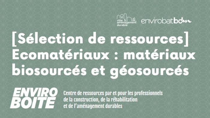 Veille sur les écomatériaux
