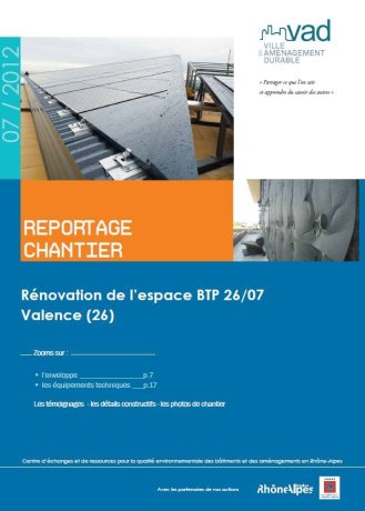 Reportage chantier Espace BTP 26