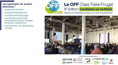 Lancement AAP du OFF 2026, Osez Faire Frugal ! (candidatures > 23 mars) 