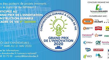 Grand Prix de l'Innovation Construction Durable & Cadre de Vie 2020