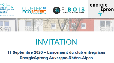 11 Septembre 2020 – Lancement du club EnergieSprong Auvergne-Rhône-Alpes