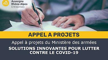 Appel à projets du Ministère des armées : SOLUTIONS INNOVANTES POUR LUTTER CONTRE LE COVID-19