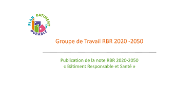 Note thématique Bâtiment Durable et Santé