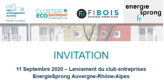 11 Septembre 2020 – Lancement du club EnergieSprong Auvergne-Rhône-Alpes