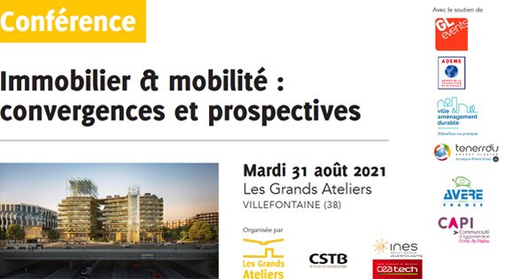 Conférence Immobilier & mobilité : convergences et prospectives - 31 août 2021 - VILLEFONTAINE (38)