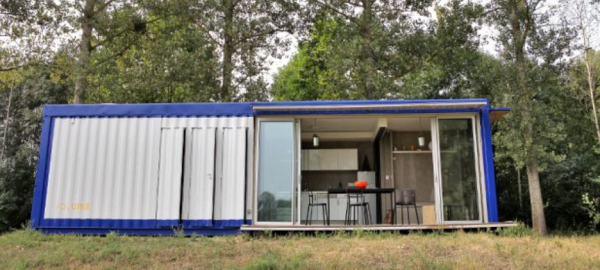Container recyclé et revisité en loft design