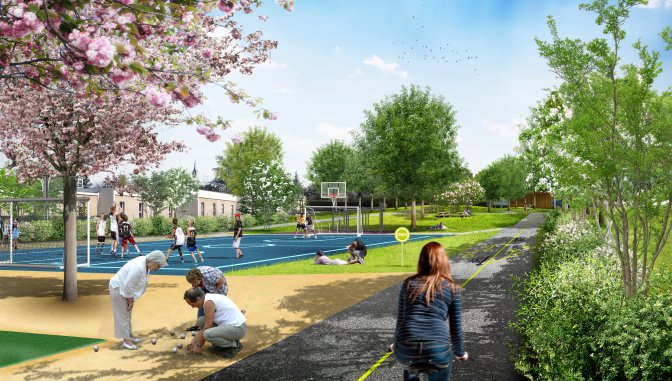Vue Parc Linéaire Urbain (crédit Eranthis)