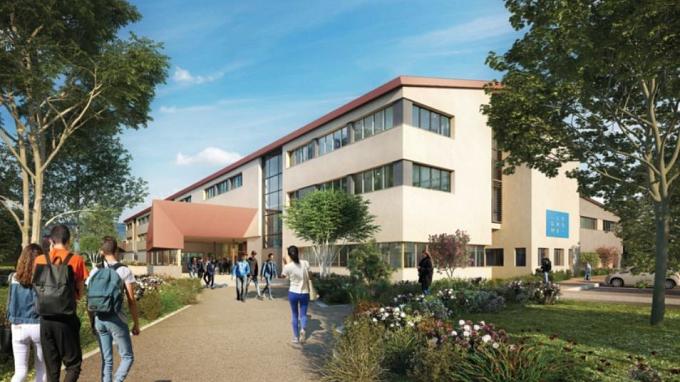 Visite de chantier : le collège de Mercurol