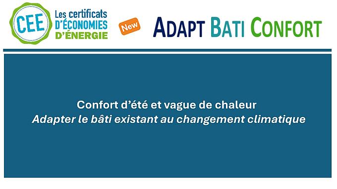 Confort d'été et vague de chaleur : Adapter le bâti existant au changement climatique 