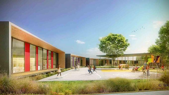 Confort d'été : école maternelle et restaurant scolaire de Grezieu-la-Varenne