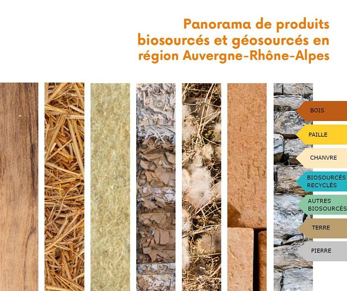 [Publication] Découvrez le panorama de produits biosourcés et géosourcés disponibles en région Auvergne-Rhône-Alpes !