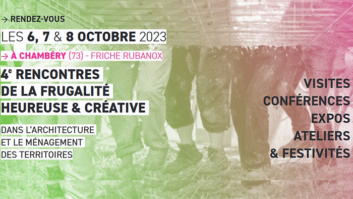 4<sup class="typo_exposants">es</sup> Rencontres de la Frugalité les 6, 7 et 8 octobre 2023