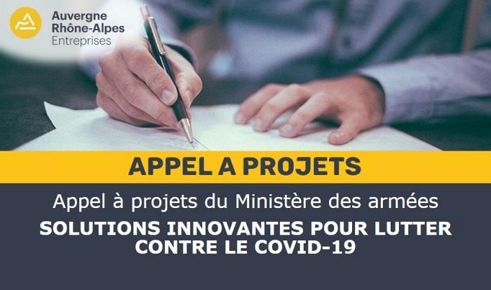 Appel à projets du Ministère des armées : SOLUTIONS INNOVANTES POUR LUTTER CONTRE LE COVID-19