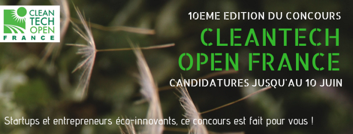 Concours Cleantech Open France 2019 : candidatez d'ici le 10 juin !