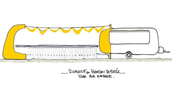 La Rayonnante : un projet de bar-caravane, démonstrateur du réemploi à l'Autre Soie