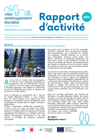 Rapport d'activité 2016